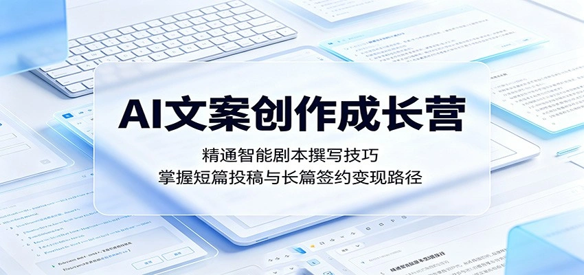 AI文案创作成长营：精通智能剧本撰写技巧，掌握短篇投稿与长篇签约变现路径-科技美南博客