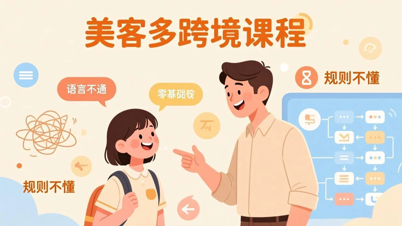 怕语言不通、怕不懂规则？零基础小白也能做的美客多跨境课，手把手带你美客多开店稳赚-科技美南博客