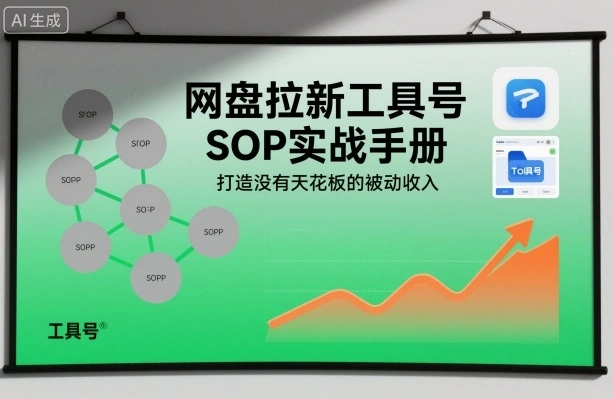 网盘拉新工具号SOP实战手册，打造没有天花板的被动收入-科技美南博客