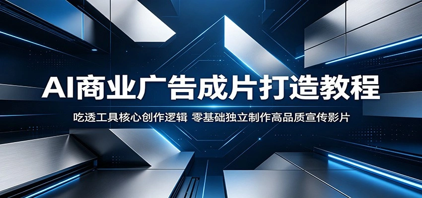 AI商业广告成片打造教程：吃透工具核心创作逻辑，零基础独立制作高品质宣传影片-科技美南博客