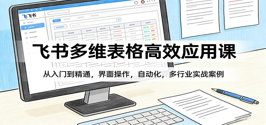 飞书多维表格高效应用课：从入门到精通，界面操作，自动化，多行业实战案例-科技美南博客