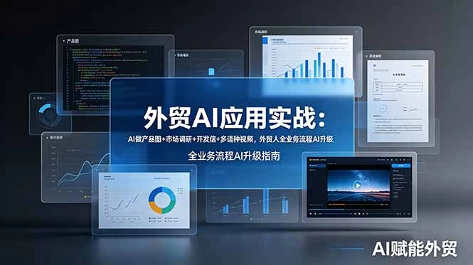 外贸AI应用实战：AI做产品图+市场调研+开发信+多语种视频，外贸人全业务流程AI升级-科技美南博客