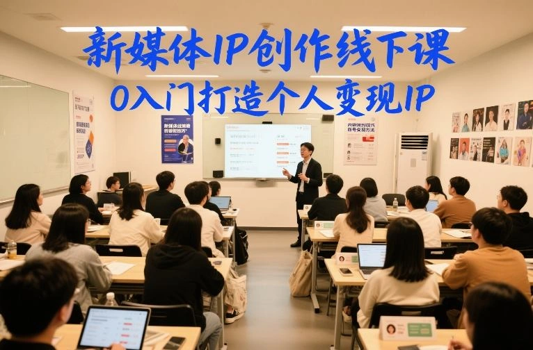 新媒体IP创作线下课，0入门打造个人变现IP-科技美南博客
