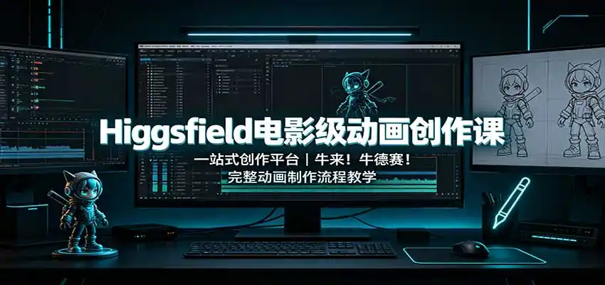 Higgsfield电影级动画创作课:一站式创作平台,牛来!牛德赛!完整动画制作流程教学-科技美南博客