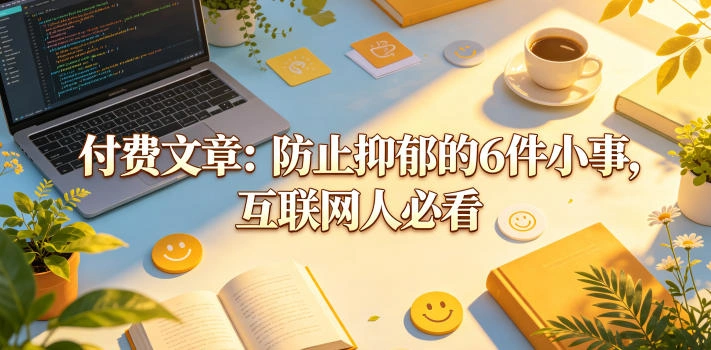 付费文章：防止抑郁的6件小事，互联网人必看！-科技美南博客