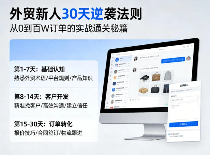 外贸新人30天逆袭法则，教你从0到百W订单的实战通关秘籍-科技美南博客