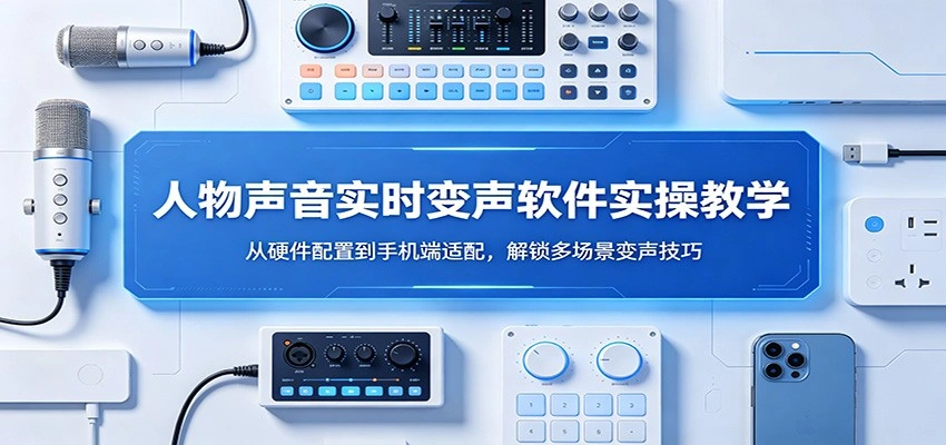 人物声音实时变声软件实操教学：从硬件配置到手机端适配，解锁多场景变声技巧-科技美南博客