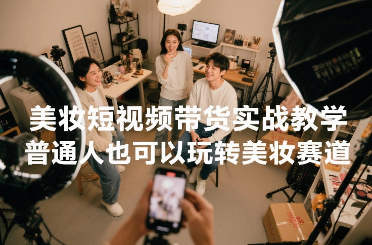 美妆短视频带货实战教学，普通人也可以玩转美妆赛道-科技美南博客