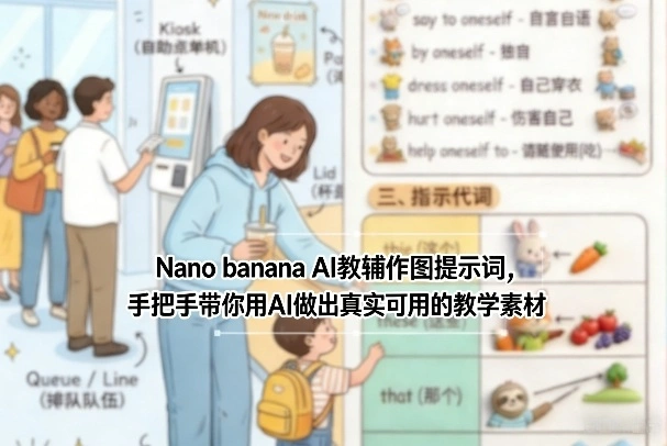 Nano banana AI教辅作图提示词，手把手带你用AI做出真实可用的教学素材-科技美南博客