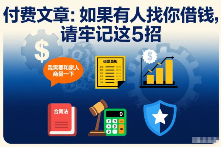 付费文章：如果有人找你借钱，请牢记这5招-科技美南博客