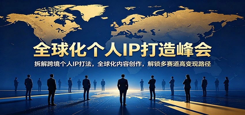 全球化个人IP打造峰会：拆解跨境个人IP打法，全球化内容创作，解锁多赛道高变现路径-科技美南博客