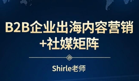shirle老师·B2B企业出海内容营销+社媒矩阵-科技美南博客