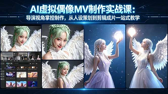 AI虚拟偶像MV制作实战教学：导演视角掌控制作，从人设策划到剪辑成片一站式教学-科技美南博客