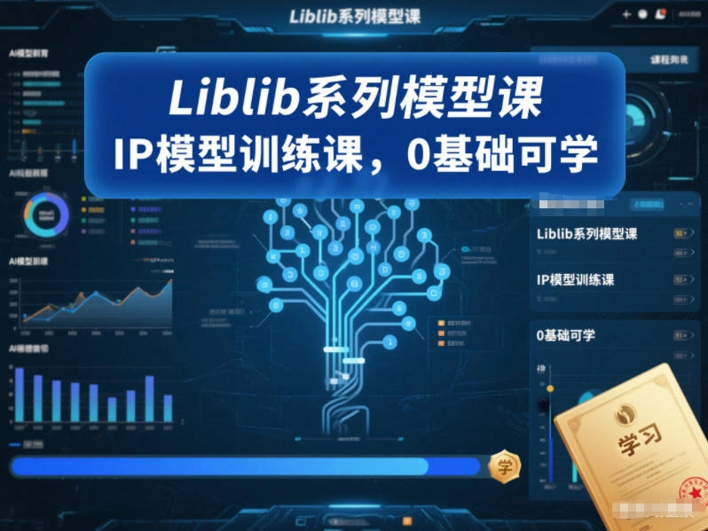 Liblib系列模型课，IP模型训练课，0基础可学-科技美南博客