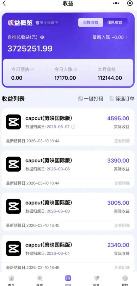 海外TikTok剪映cupcut拉新，市场广阔，潜力巨大，月入1w+，适合TK创作者的新机会