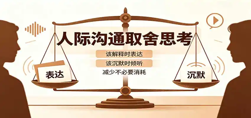 人际沟通取舍思考:分清解释与沉默边界,拿捏职场生活沟通分寸减少情绪内耗-科技美南博客