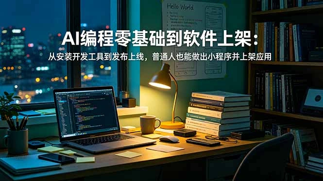 AI编程零基础到软件上架：从安装开发工具到发布上线，普通人也能做出小程序并上架应用商店-科技美南博客