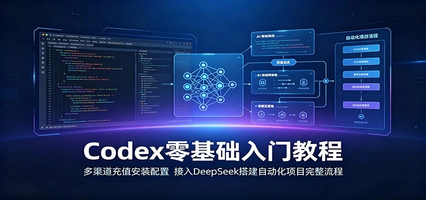 Codex零基础入门教程：多渠道充值安装配置，接入DeepSeek搭建自动化项目完整流程-科技美南博客