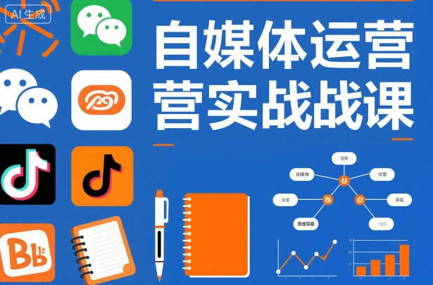 自媒体运营实战课，掌握一套系统的自媒体运营底层方法论，成为优秀的内容创作者-科技美南博客