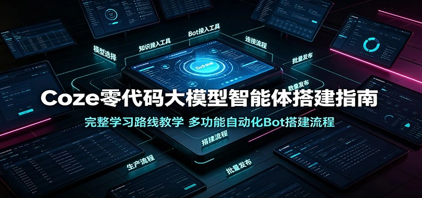 Coze零代码大模型智能体搭建指南:完整学习路线教学,多功能自动化Bot搭建流程-科技美南博客