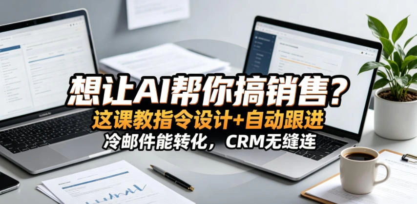 想让AI帮你搞销售？这课教指令设计+自动跟进，冷邮件能转化，CRM无缝连！【原创双语字幕】-科技美南博客