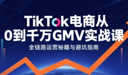 TikTok电商从0到千万GMV实战课，从0到1拆解实战秘籍(更新)-科技美南博客