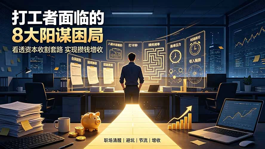 付费文章:打工者面临的8大阳谋困局,看透资本收割套路实现攒钱增收-科技美南博客