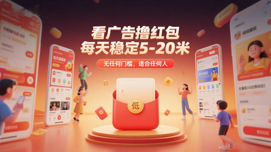 看广告撸红包，每天稳定5-20米，无任何门槛，适合任何人-科技美南博客