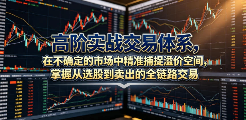 高阶实战交易体系，在不确定的市场中精准捕捉溢价空间，掌握从选股到卖出的全链路交易心法(更新6月)-科技美南博客