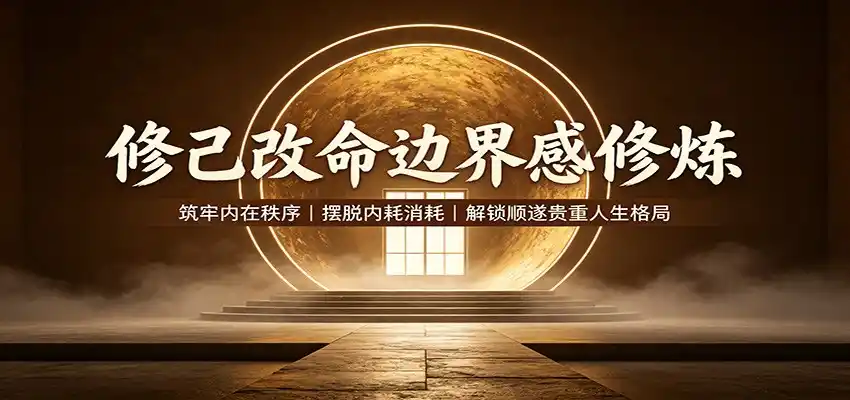 修己改命边界感修炼:筑牢内在秩序,摆脱内耗消耗,解锁顺遂贵重人生格局-科技美南博客