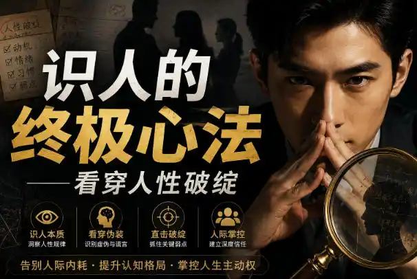 付费文章：识人的终极心法——看穿人性破绽-科技美南博客