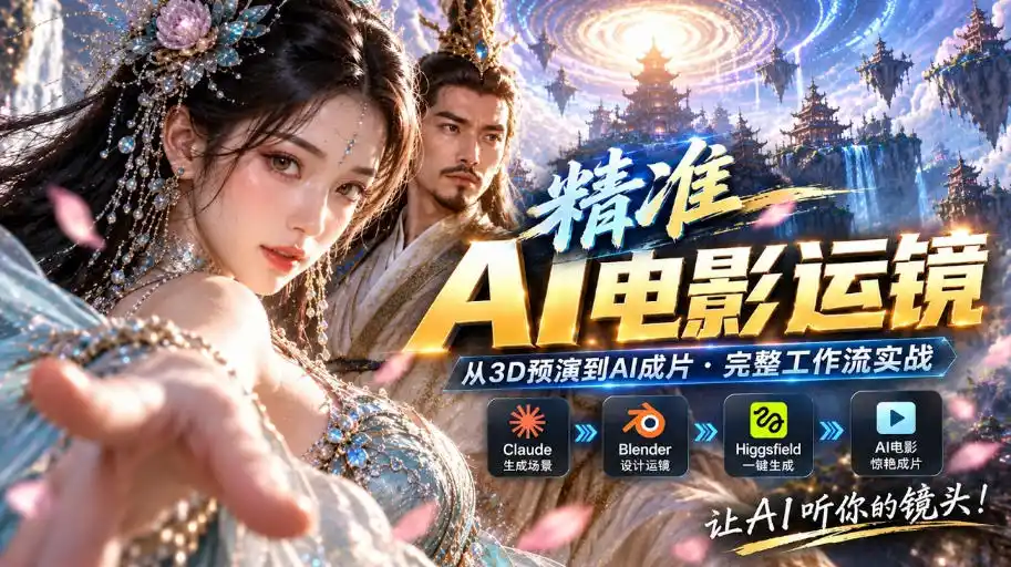 AI视频终于能精准运镜了！Claude+Blender+Higgsfield免费插件实测-科技美南博客