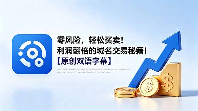 零风险，轻松买卖！利润翻倍的域名交易秘籍！【原创双语字幕】-科技美南博客