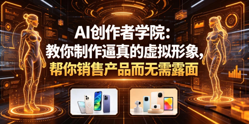 AI创作者学院:教你制作逼真的虚拟形象,帮你销售产品而无需露面【原创双语字幕】-科技美南博客