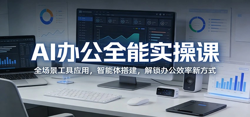 AI办公全能实操课：全场景工具应用，智能体搭建，解锁办公效率新方式-科技美南博客
