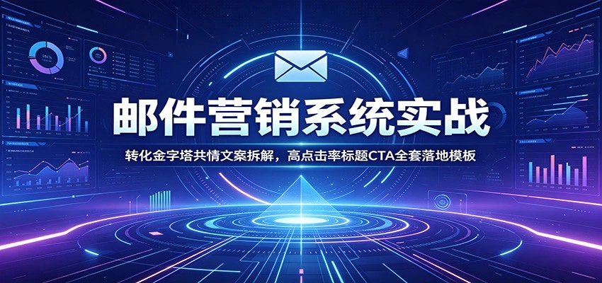 邮件营销系统实战：转化金字塔共情文案拆解，高点击率标题CTA全套落地模板-科技美南博客