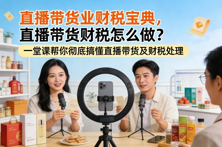 直播带货业财税宝典，直播带货财税怎么做？一堂课帮你彻底搞懂直播带货及财税处理-科技美南博客