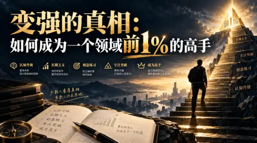 付费文章：变强的真相：如何成为一个领域前1%的高手-科技美南博客