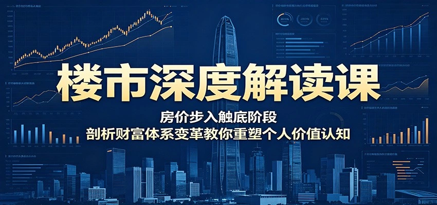 楼市深度解读课：房价步入触底阶段，剖析财富体系变革教你重塑个人价值认知-科技美南博客