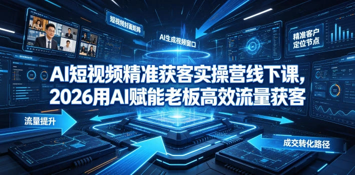 AI短视频精准获客实操营6月10-14号线下课，2026用AI赋能老板高效流量获客-科技美南博客