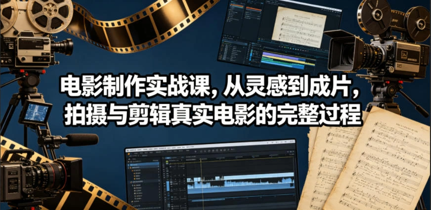 电影制作实战课,从灵感到成片,拍摄与剪辑真实电影的完整过程【原创双语字幕】-科技美南博客