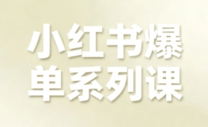 小红书爆单系列课，聚焦小红书电商全链路增长(更新)-科技美南博客