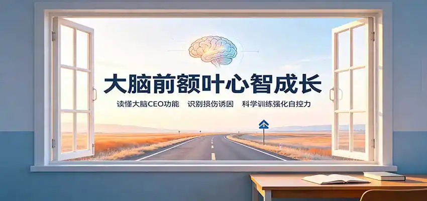 大脑前额叶心智成长：读懂大脑CEO功能，识别损伤诱因，科学训练强化自控力-科技美南博客
