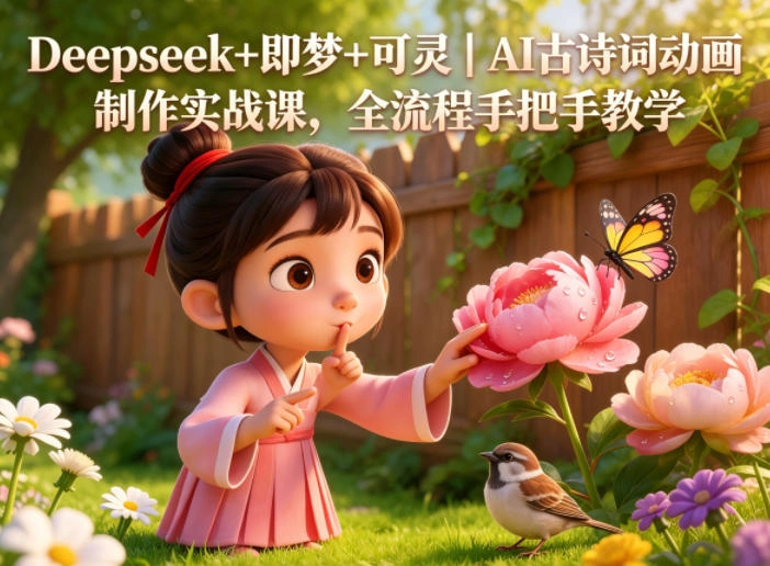 Deepseek+即梦+可灵｜AI古诗词动画制作实战课，全流程手把手教学-科技美南博客