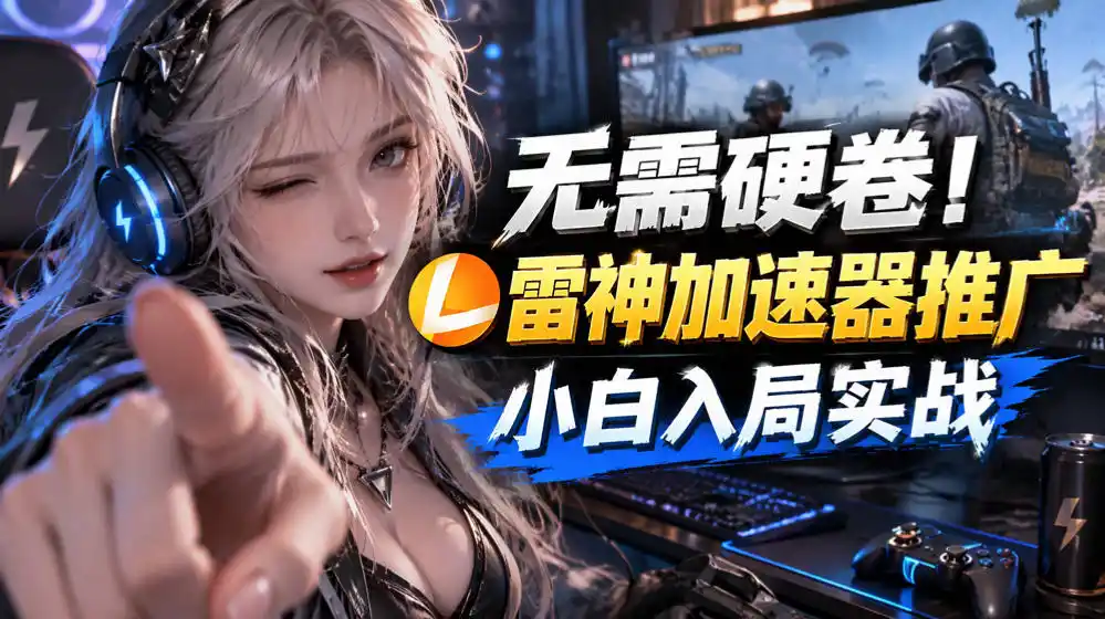 无需硬卷！雷神加速器推广，小白入局实战一天也能几十r-科技美南博客