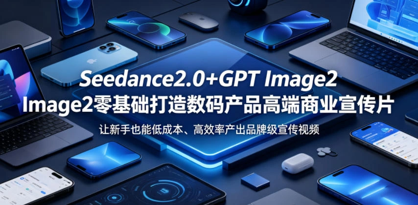 Seedance2.0+GPT Image2零基础打造数码产品高端商业宣传片，让新手也能低成本、高效率产出品牌级宣传视频-科技美南博客