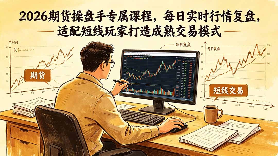 2026期货操盘手专属课程-更新6月，每日实时行情复盘，适配短线玩家打造成熟交易模式-科技美南博客