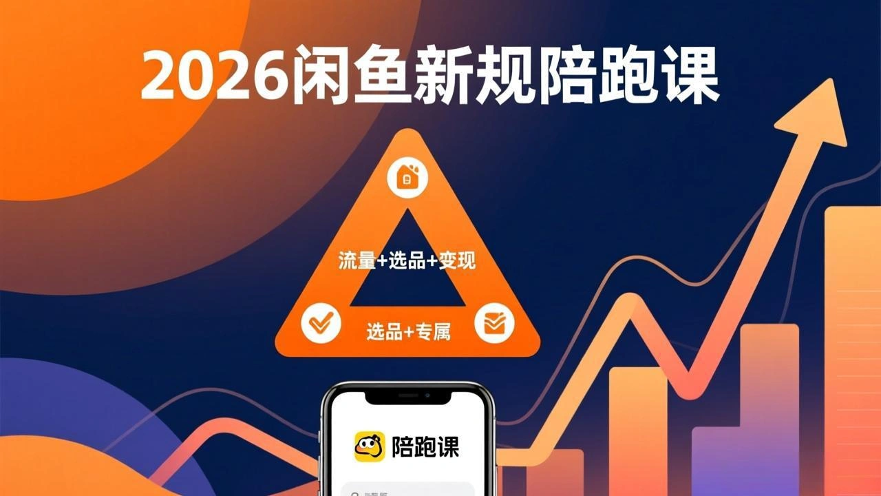 2026闲鱼高阶陪跑课全新上线，带你吃透新规玩转选品流量，从零搭建稳定变现盈利体系-科技美南博客