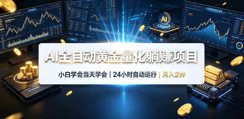 AI全自动黄金量化躺賺项目，24小时自动运行，月入2W！-科技美南博客