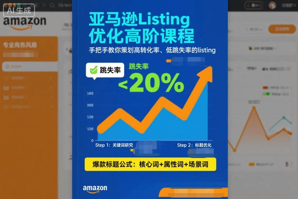 亚马逊Listing优化高阶课程，手把手教你策划高转化率、低跳失率的listing-科技美南博客